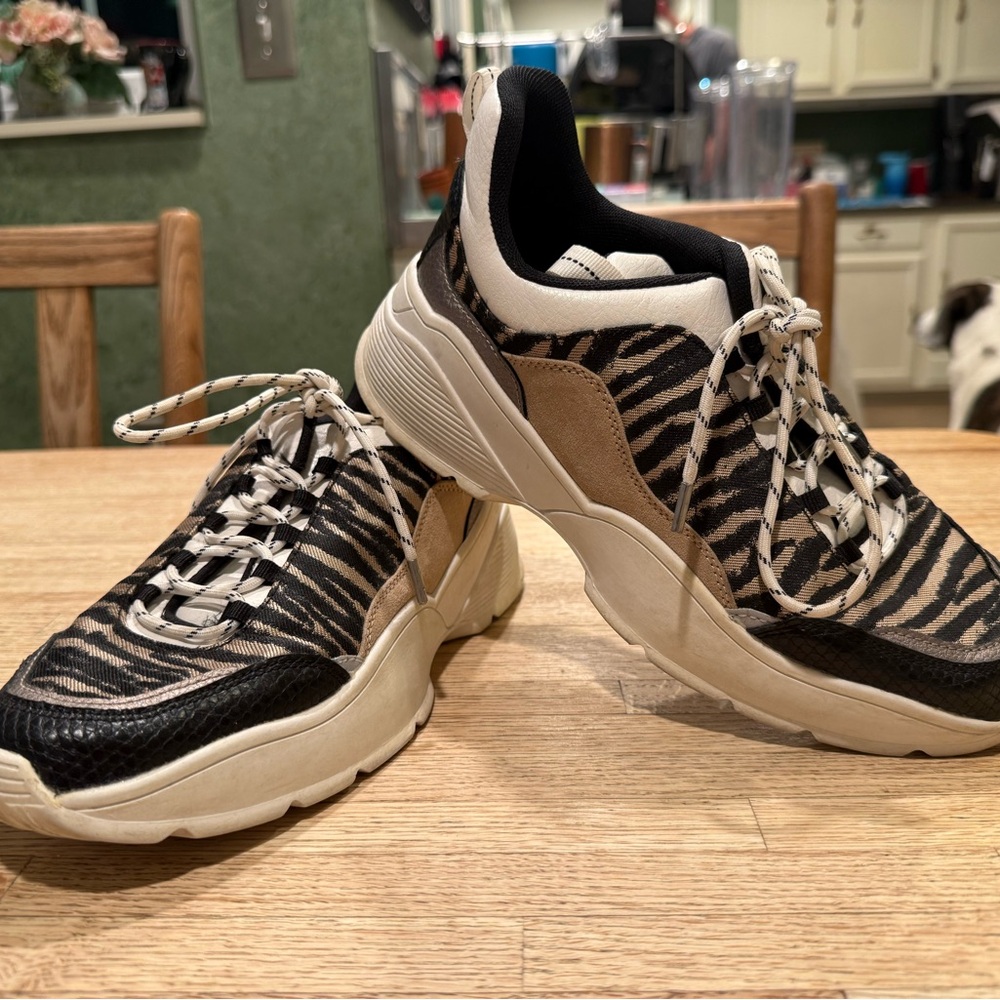 Zebra Patterned H&M Sneakers Women's Size 8